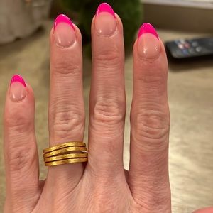 Julie Vos gold ring, size 8